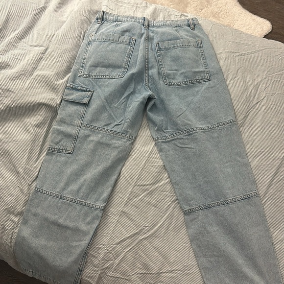 Mango Cargo Jeans Light Blue - Picture 4 of 4